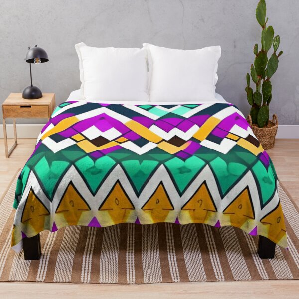 Item preview, Colorful Abstract Triangle Pattern designed and sold by bandjdesigns.