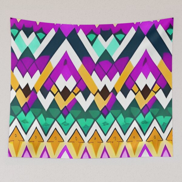 Item preview, Colorful Abstract Triangle Pattern designed and sold by bandjdesigns.