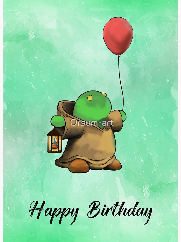 FF - Tonberry Birthday" Art Board Print for Sale by Orsum-art | Redbubble