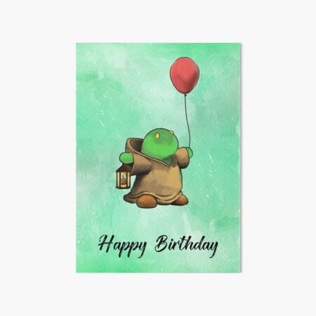 FF - Tonberry Birthday" Art Board Print for Sale by Orsum-art | Redbubble