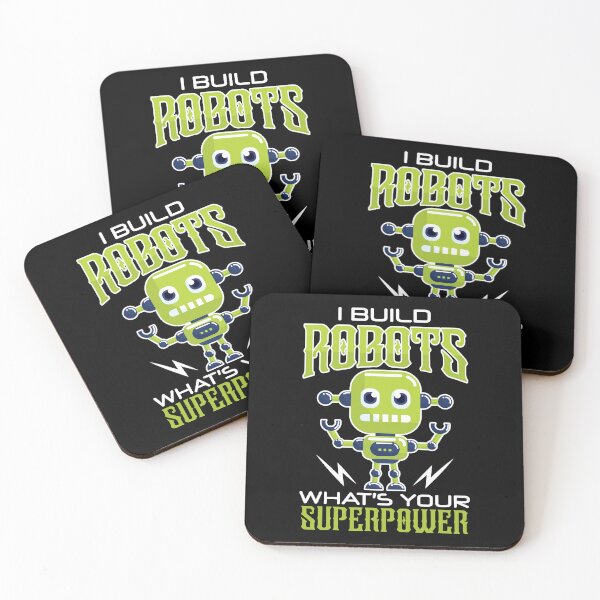 Item preview, I build robots, what is your superpower - Funny Gifts for Robotic Engineer Mom by FanityPrints, FunkyDesignClub designed and sold by FanityPrints.