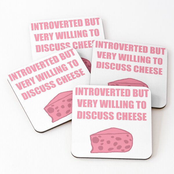 Item preview, Introverted Cheese Please Pink Version designed and sold by Ashley Gagnon.