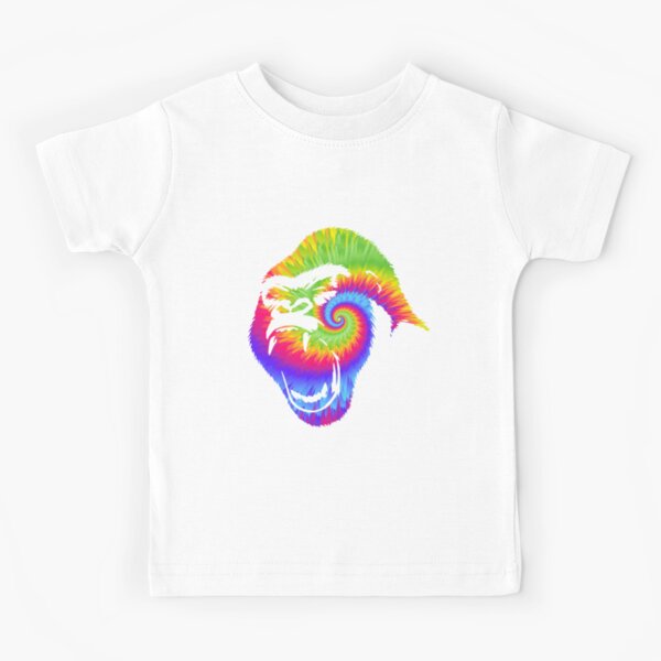 Graffiti Gorilla face Kids Tie-Dye T-Shirt