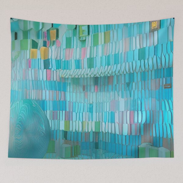 Item preview, Abstract Blue Line Pattern Design designed and sold by bandjdesigns.