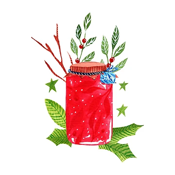 Artwork thumbnail, Cottagecore Raspberry jam by pinkyfish1010