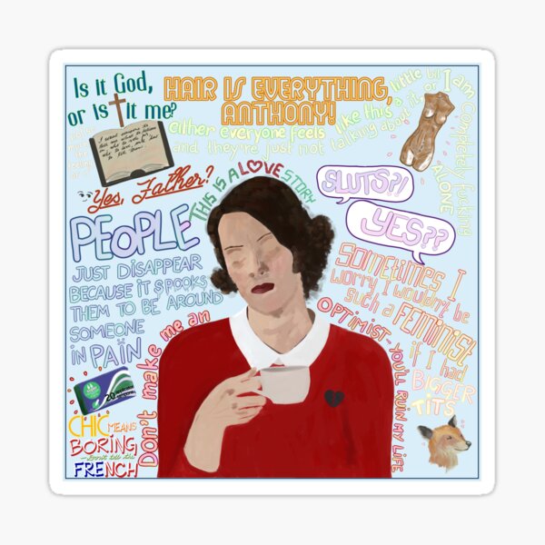 Vista previa del artículo con la obra «Cotizaciones Fleabag», diseñado y vendido por therulezofart.