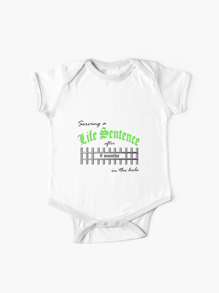 Thumbnail 1 of 2, Baby One-Piece, Serving a Life Sentence - Green Version designed and sold by snohock.