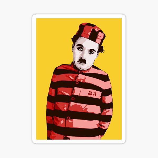 Charlie Chaplin Pegatina