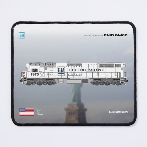 Item preview, EMD GM6C Locomotive Drawing designed and sold by Official Artistic Vehicles.