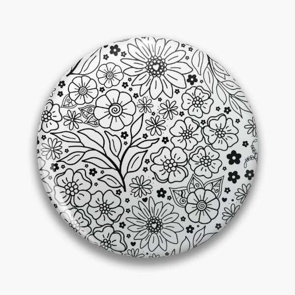 Artikelvorschau, Blumen-Doodle-Muster entworfen und verkauft von MandyRosko.