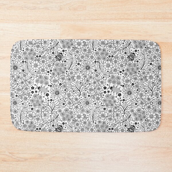 Item preview, Floral Doodle Pattern designed and sold by MandyRosko.