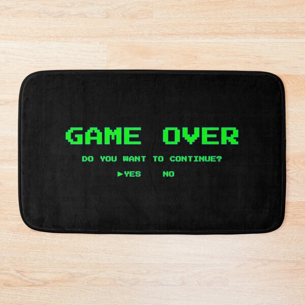 Item preview, Game Over Continue? (Blue Outline Looks Best On Black) designed and sold by Pendy777.