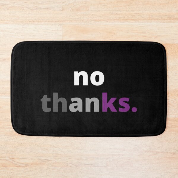 Item preview, Funny Subtle Asexual Pride No Thanks designed and sold by Eccentric-Shop.