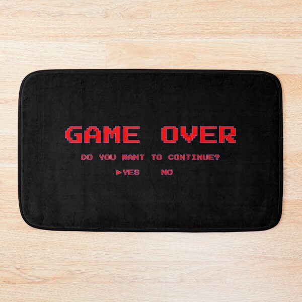 Item preview, Game Over Continue? (Blue Outline Looks Best On Black) designed and sold by Pendy777.