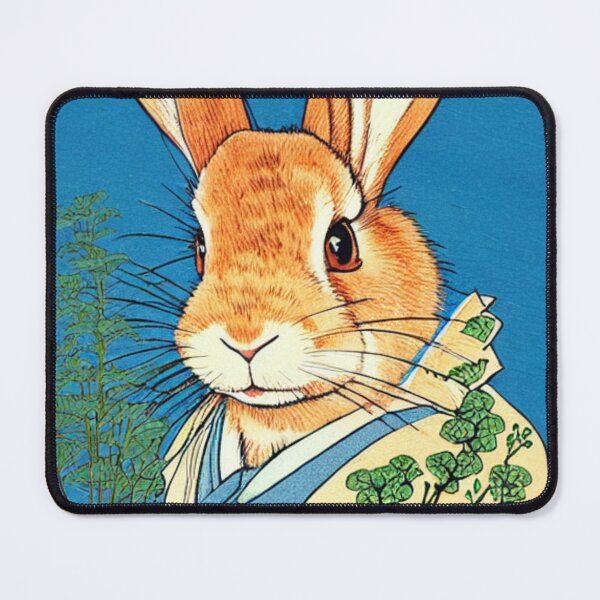 Item preview, Long Eared Flemish Giant Rabbit Bunny with Florals designed and sold by wigobun.