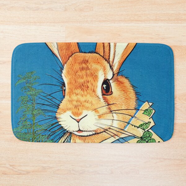 Item preview, Long Eared Flemish Giant Rabbit Bunny with Florals designed and sold by wigobun.