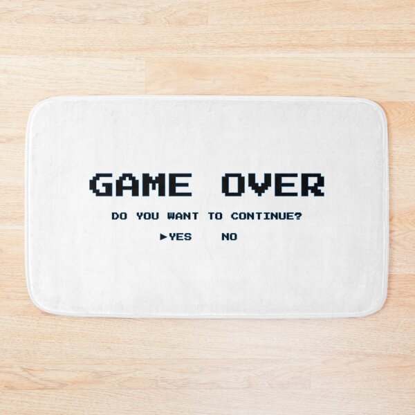 Item preview, Game Over Continue? (Blue Outline Looks Best On White) designed and sold by Pendy777.