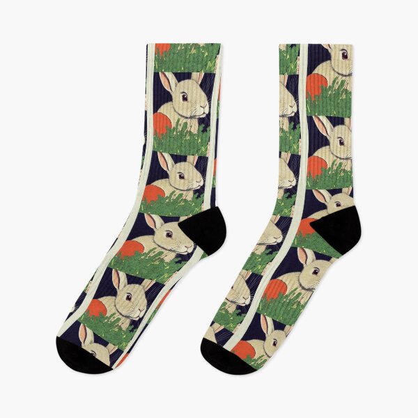 Item preview, Gardening Vegan Bunny White Mini Rex Rabbit Loves Carrot designed and sold by wigobun.