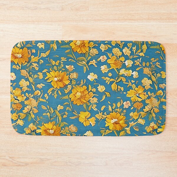 Item preview, Van Gogh Style Orange and Yellow Painted Flower Pattern designed and sold by sunflowerlight.