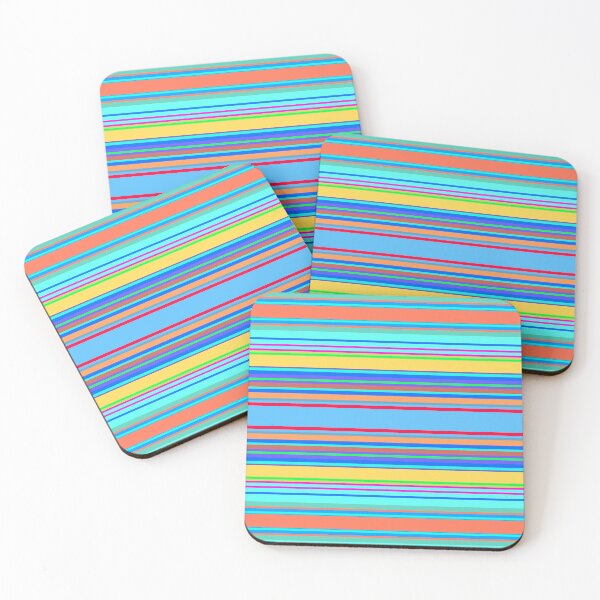 Item preview, colourful striped pattern designed and sold by Akashdigiart.