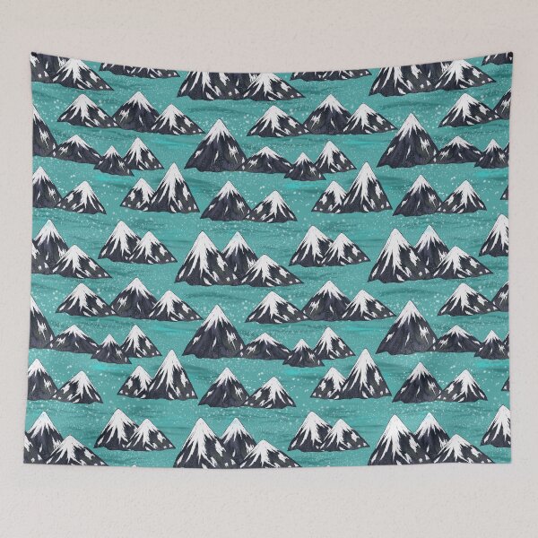 Item preview, Mountain peaks in snow designed and sold by Vera Styles.
