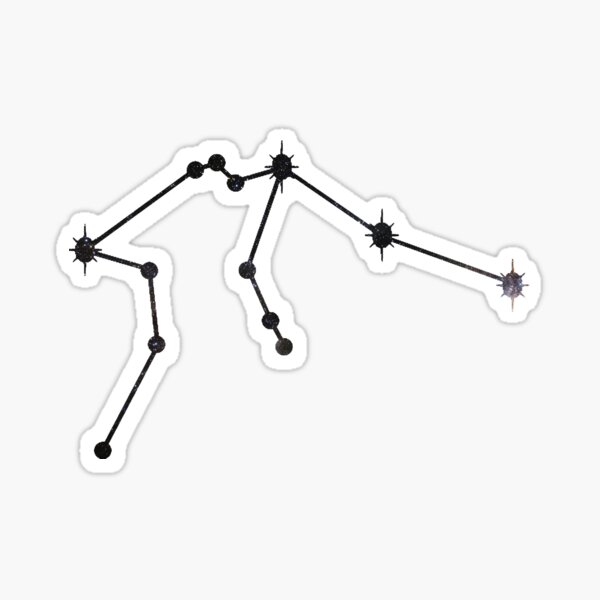 Aquarius constellation Sticker