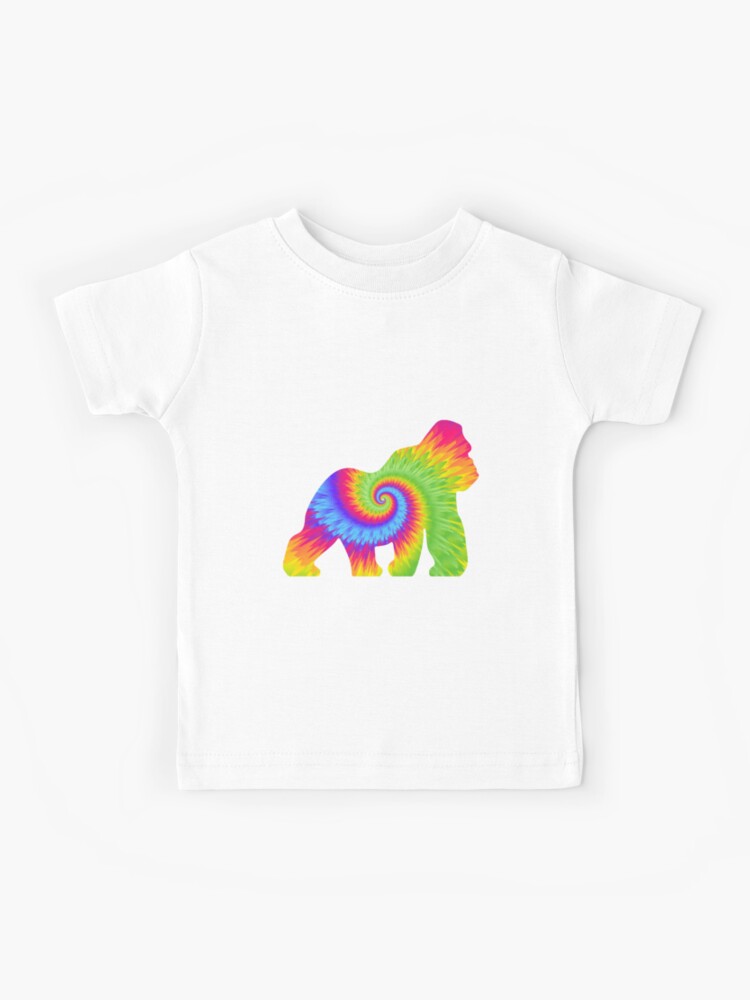 Graffiti Gorilla face Kids Tie-Dye T-Shirt