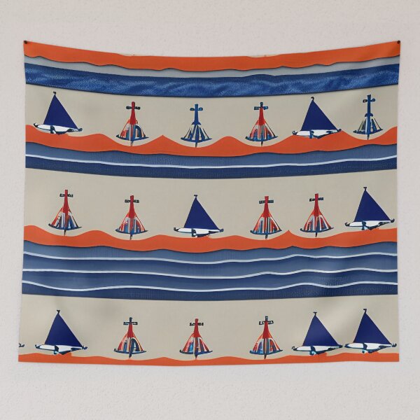 Item preview, Sailboats designed and sold by Poetic Patterns Studio.