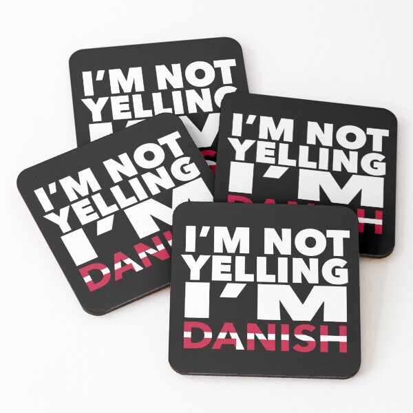 Item preview, Danish present - i'm not yelling, i'm Danish - Danish gifts - Danish flag - Danish Gift - Danish Decor designed and sold by babaorum.