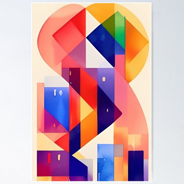 Item preview, Abstract 2D Shape Design designed and sold by bandjdesigns.