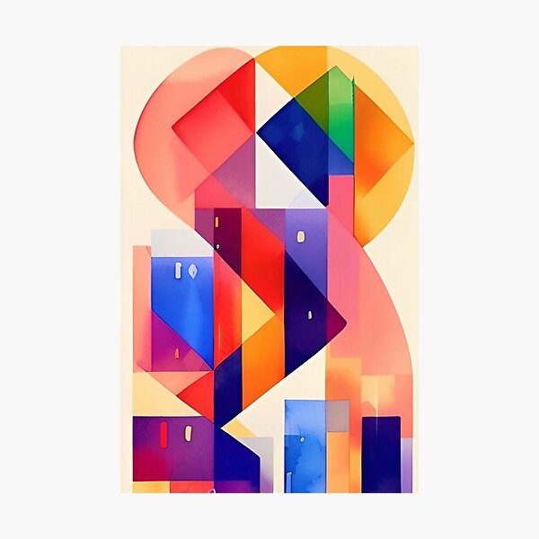 Item preview, Abstract 2D Shape Design designed and sold by bandjdesigns.