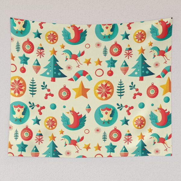 Item preview, Kids wallpaper Christmas pattern #33 designed and sold by FunArt4You.