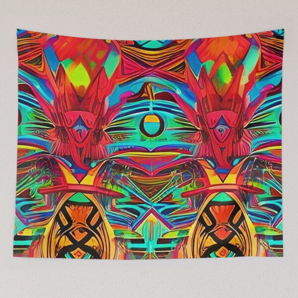 Item preview, Colorful Trippy Psychedelic Pattern Design designed and sold by bandjdesigns.