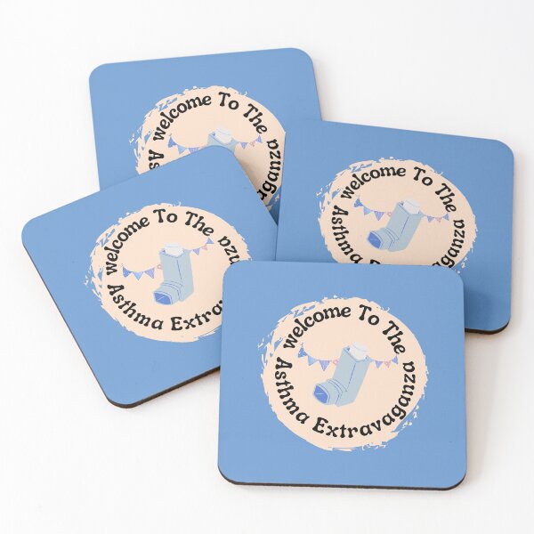 Item preview, Welcome to the Asthma Extravaganza, chronic illness medical humor pun designed and sold by Crafty-Anomaly.