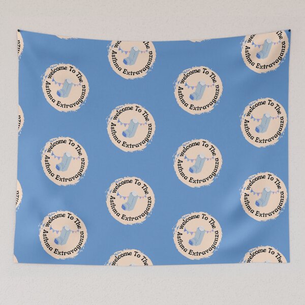 Item preview, Welcome to the Asthma Extravaganza, chronic illness medical humor pun designed and sold by Crafty-Anomaly.