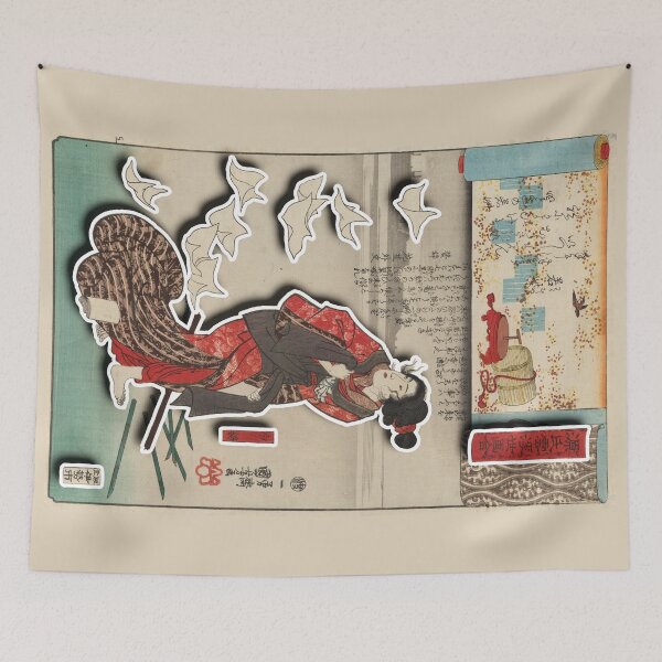 Item preview, Little Purple Gromwell Wakamurasaki Shōshō - Classic Japanese Art - Utagawa Kuniyoshi designed and sold by jade-cooper-art.