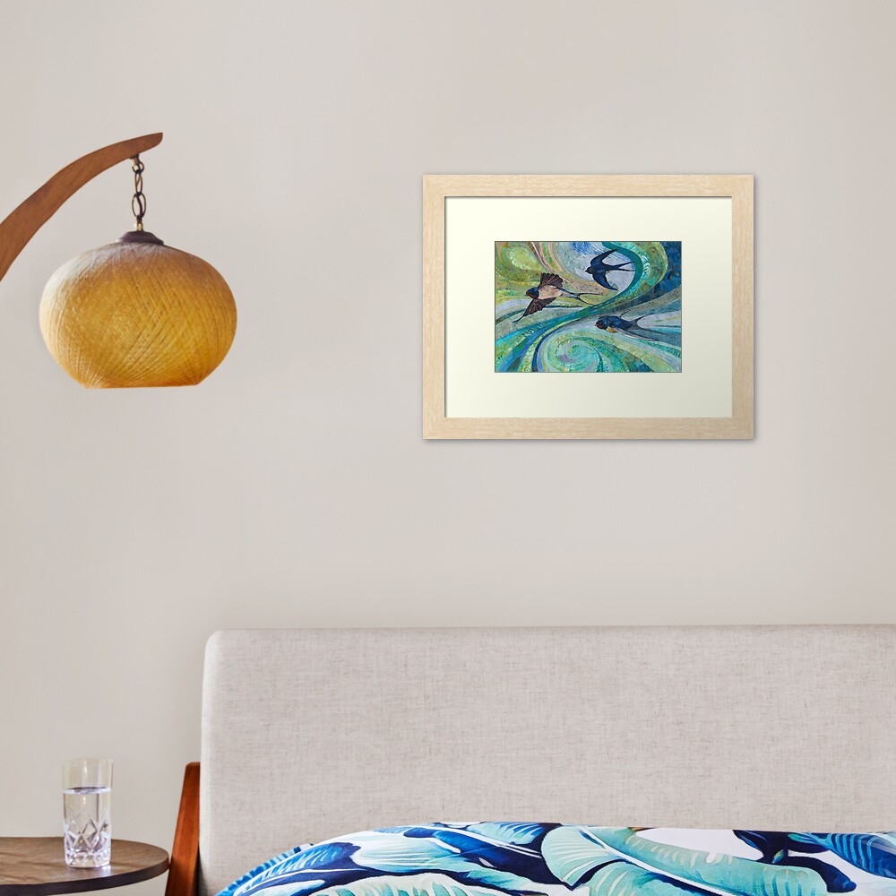 Aperçu de l'œuvre Impression encadrée créée et vendue par RWTextileArt.