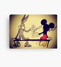 MICKEY BUNNY SMOKING Canvas Print