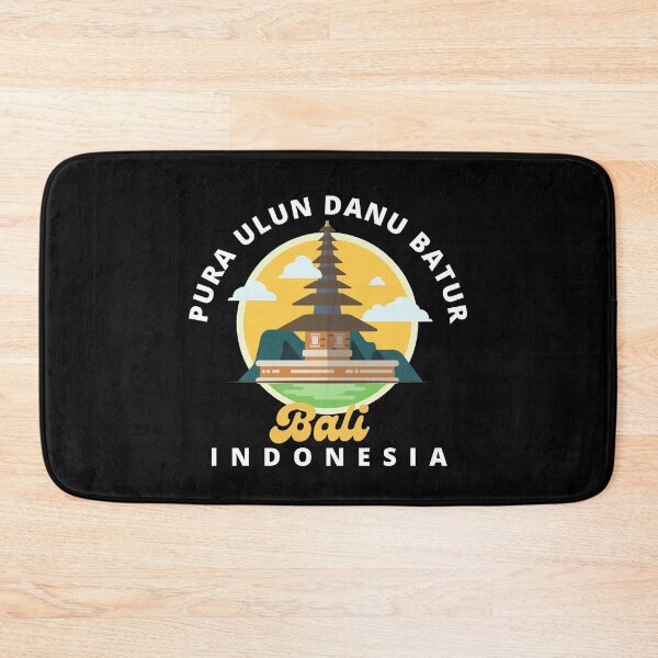 Item preview, Bali Indonesia temple - Pura Ulun Danu Batur black designed and sold by travelforest.