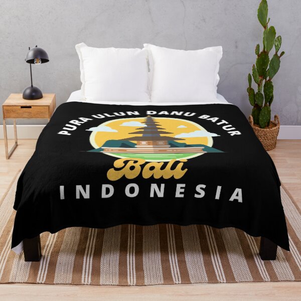 Item preview, Bali Indonesia temple - Pura Ulun Danu Batur black designed and sold by travelforest.