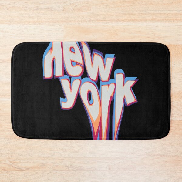 Item preview, Vintage New York Typography liquid Colourful Distortion Melt Text Effect Graphic design poster t shirt Print Vector designed and sold by srissdesigns.