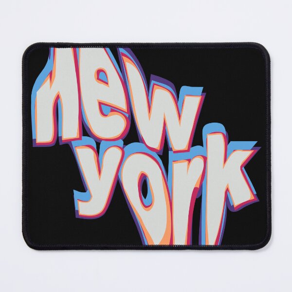 Item preview, Vintage New York Typography liquid Colourful Distortion Melt Text Effect Graphic design poster t shirt Print Vector designed and sold by srissdesigns.