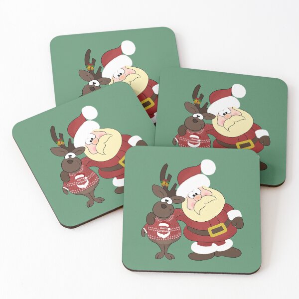 Item preview, Santa and deer designed and sold by asillustrator.