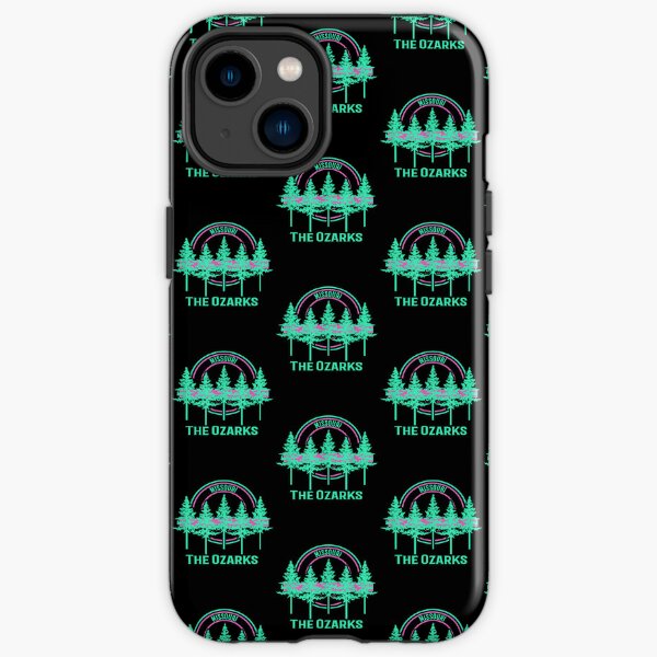 Black Central Missouri Mules iPhone Slim Marble Design Case