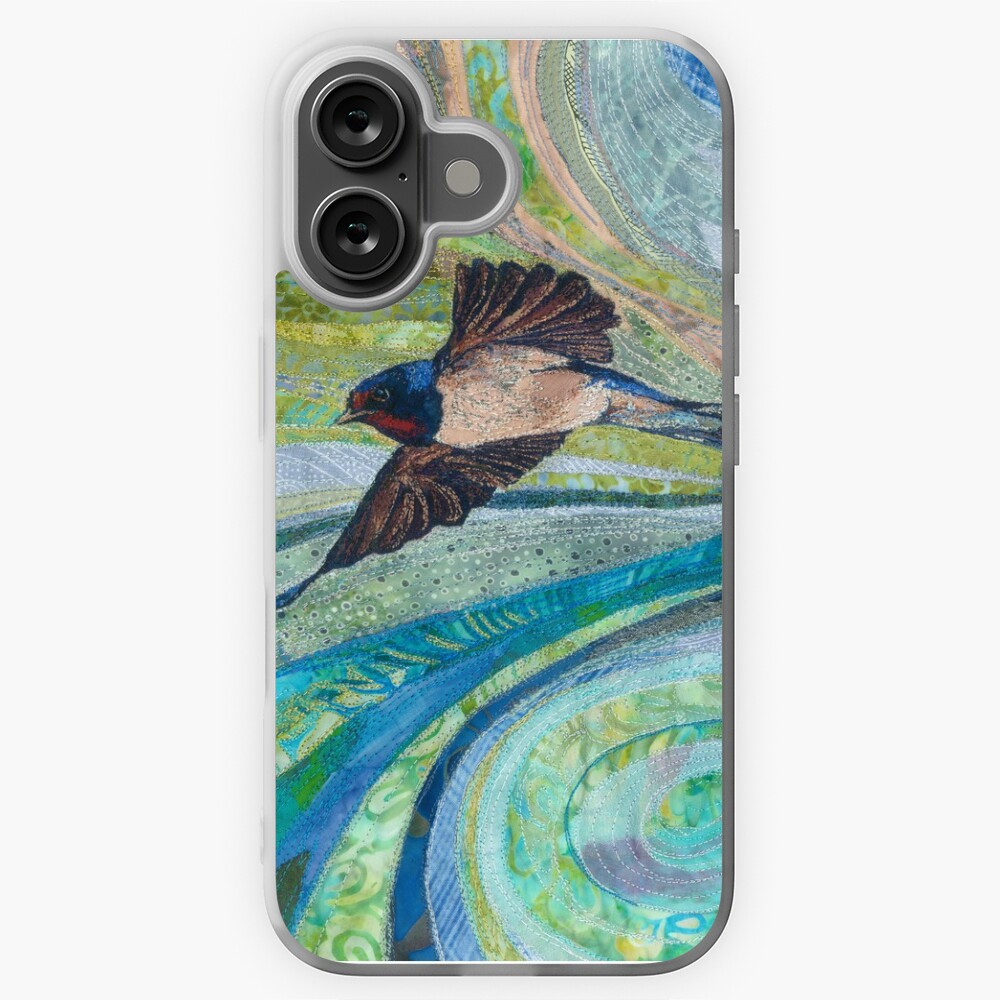 Aperçu de l'œuvre Coque souple iPhone créée et vendue par RWTextileArt.