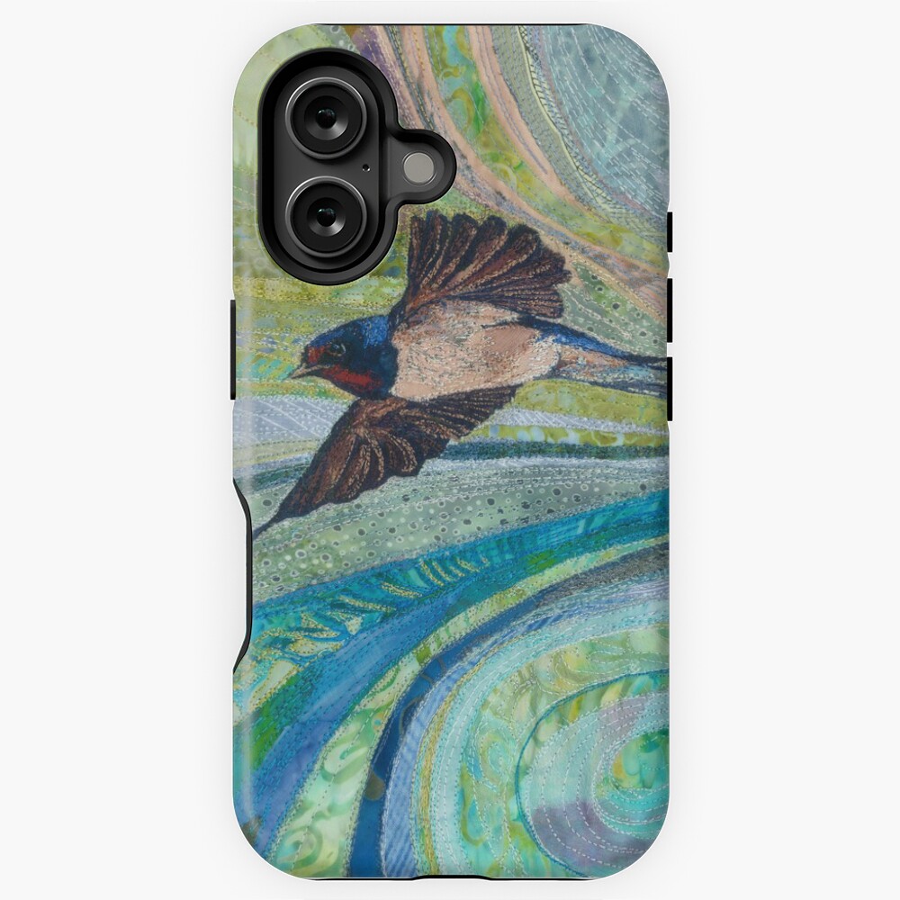 Aperçu de l'œuvre Coque antichoc iPhone créée et vendue par RWTextileArt.