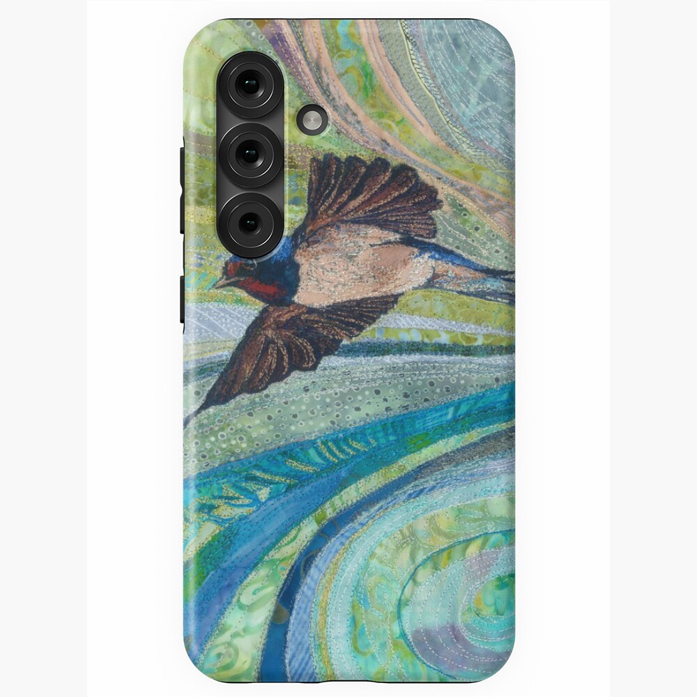 Aperçu de l'œuvre Coque antichoc Samsung Galaxy créée et vendue par RWTextileArt.