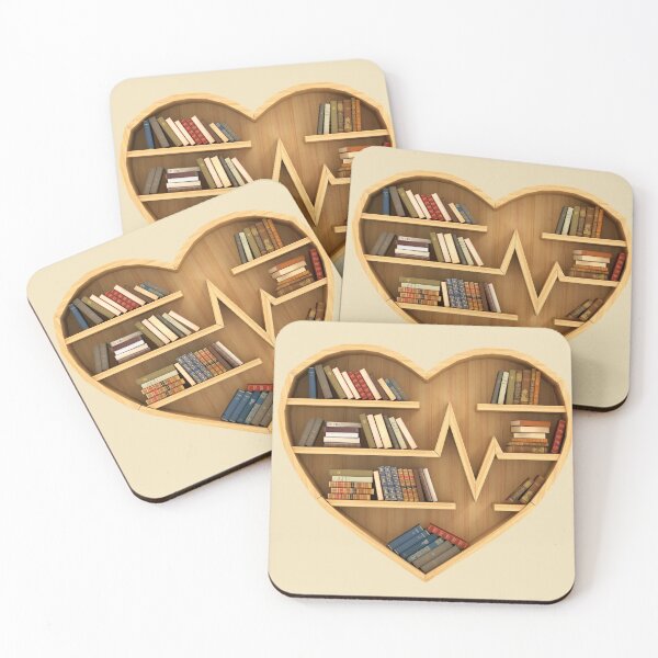 Item preview, Love of Library Heartrate designed and sold by AKR-Hobby.