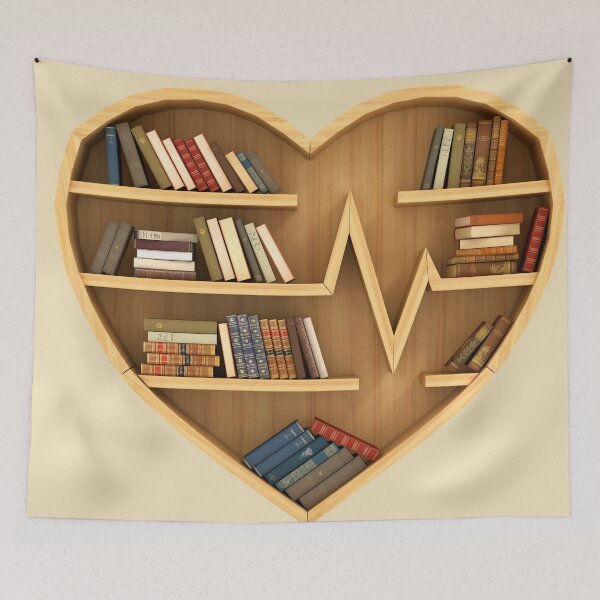 Item preview, Love of Library Heartrate designed and sold by AKR-Hobby.