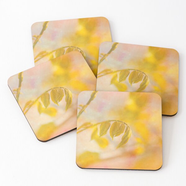 Item preview, Bold Yellow Pink Wisteria Foliage designed and sold by Joy Watson - Natural Light Photography .